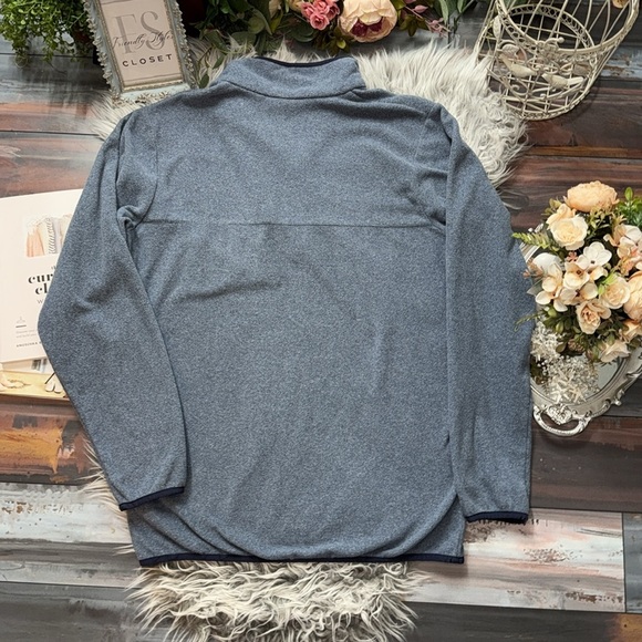 Columbia Blue Gray Quarter Snap Fleece Pullover - Picture 9 of 10